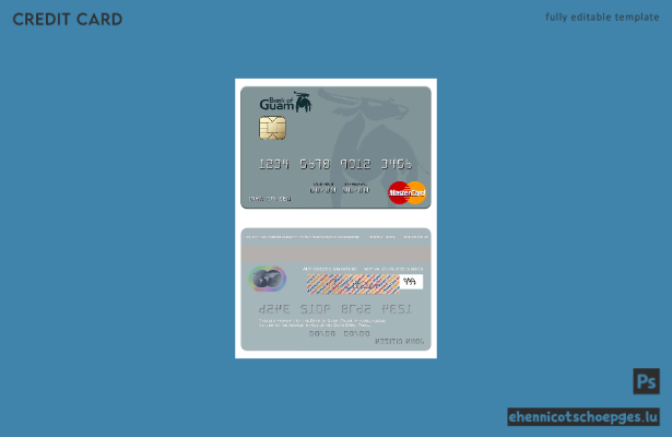 Beispielvorschau der Palau Bank of Guam Mastercard